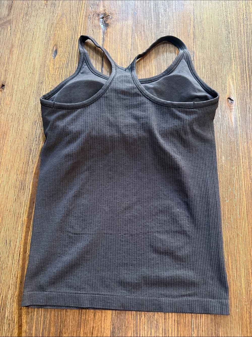 Black Racerback Tank Top - Women's Ribbed Tank - Picture 4 of 5